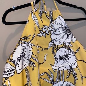 Yellow halter top from TOBI